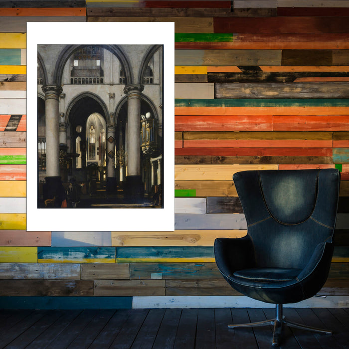 Emanuel de Witte - View of a church Interior