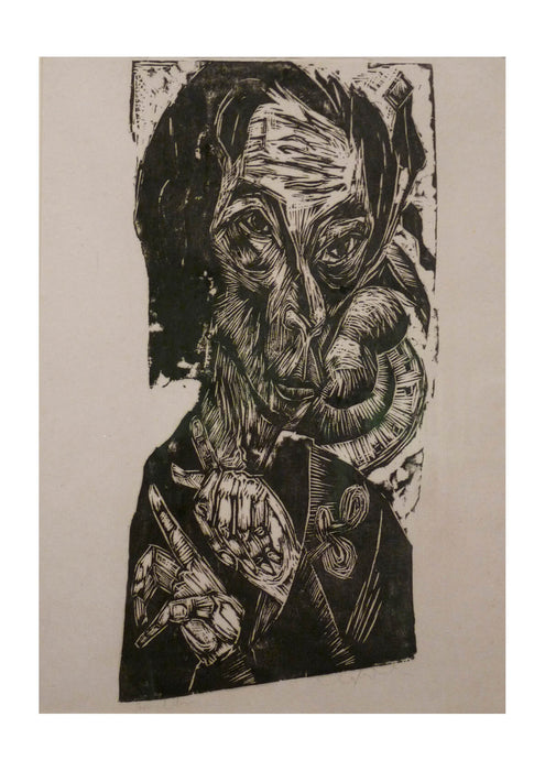 Ernst Ludwig Kirchner - Ernst Ludwig Kirchner-Kopf des Kranken