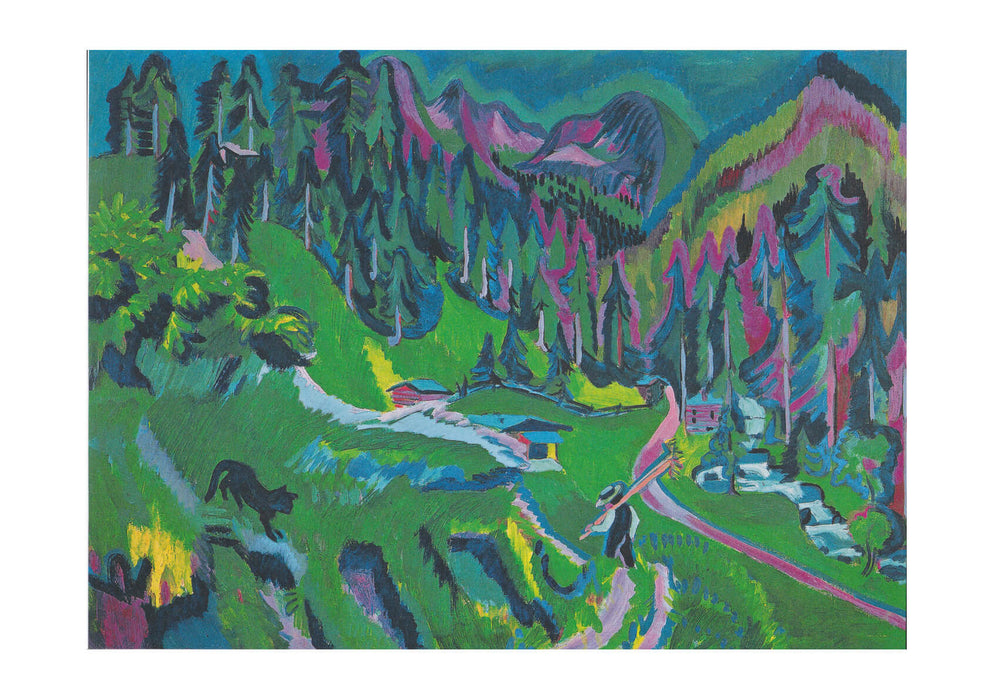 Ernst Ludwig Kirchner - Kirchner - Landschaft Sertigtal