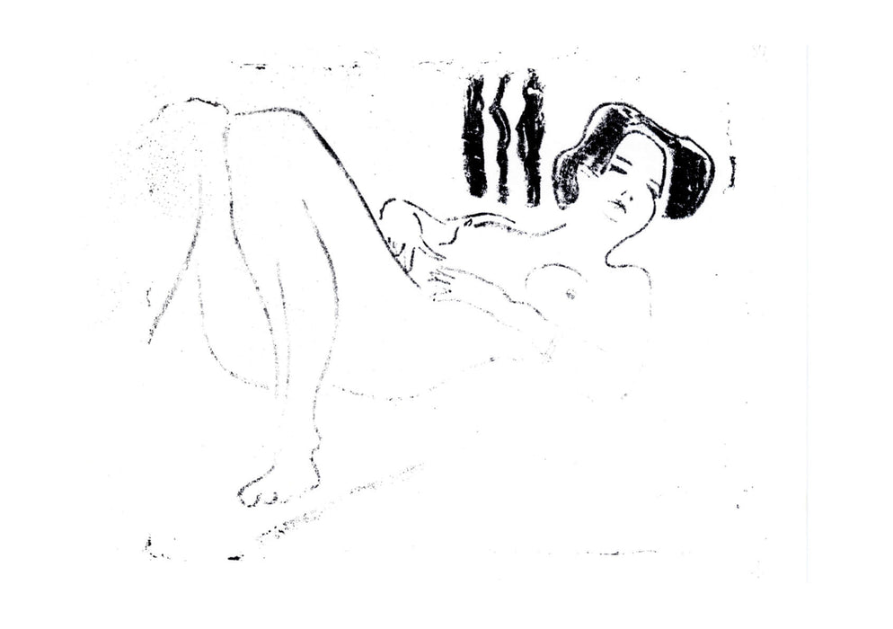 Ernst Ludwig Kirchner - Liegender weiblicher Akt 1909