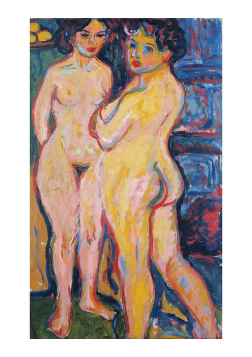 Ernst Ludwig Kirchner - Nudes Standing by Stove