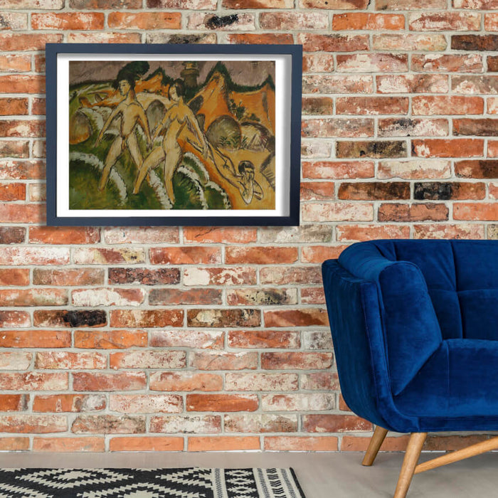 Ernst Ludwig Kirchner - Personnes entrant dans la mer