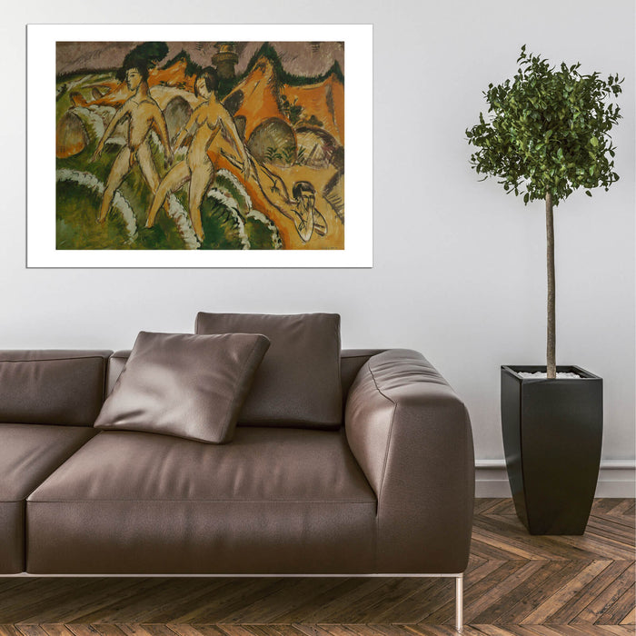 Ernst Ludwig Kirchner - Personnes entrant dans la mer