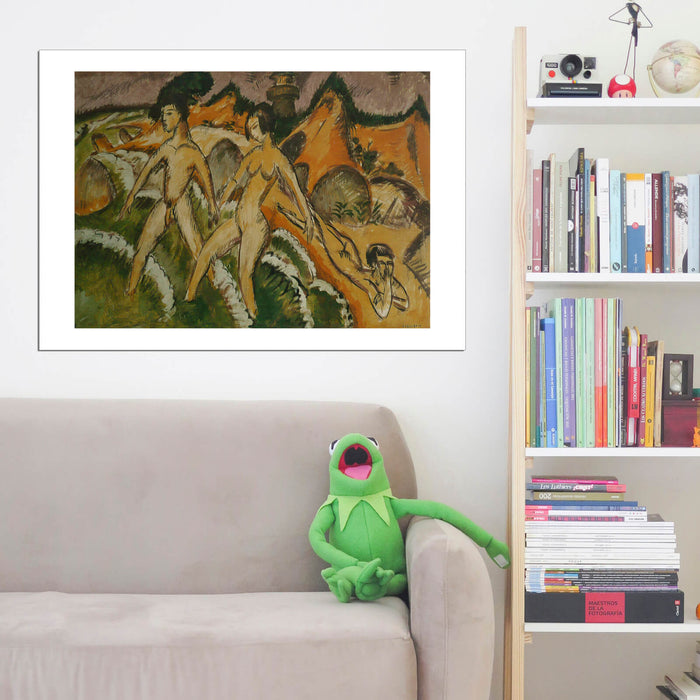 Ernst Ludwig Kirchner - Personnes entrant dans la mer