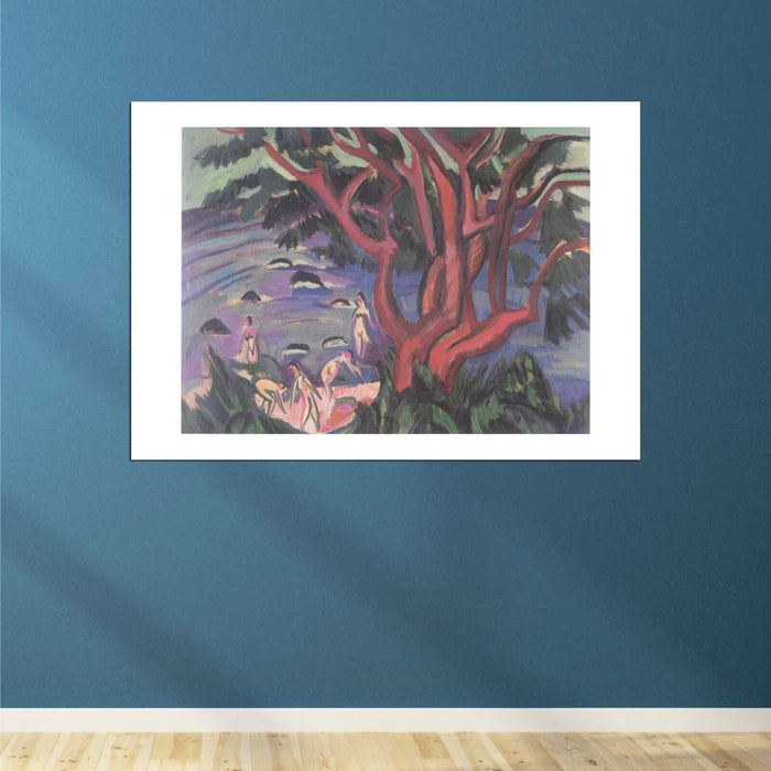 Ernst Ludwig Kirchner - Roter Baum am Strand - 1913