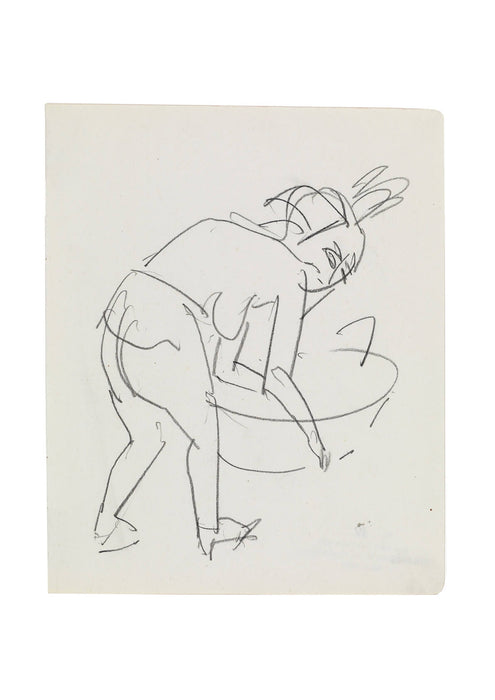 Ernst Ludwig Kirchner - Sich waschende Frau c1910