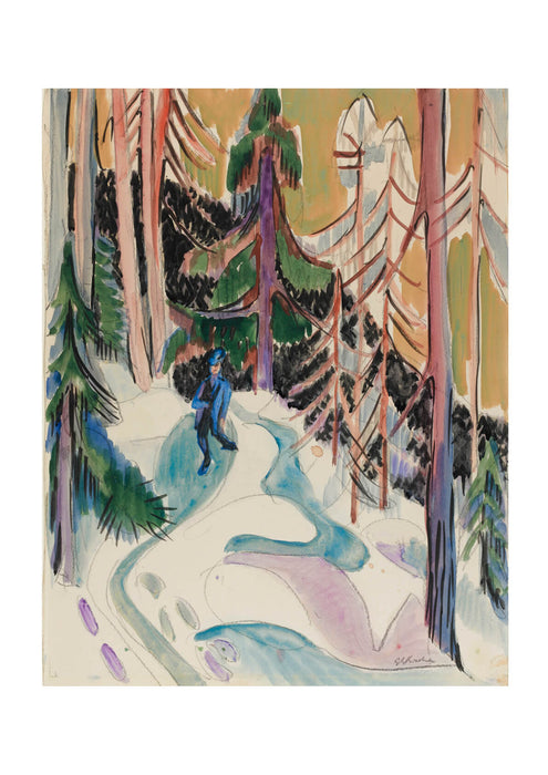 Ernst Ludwig Kirchner - Spaziergang im Walde