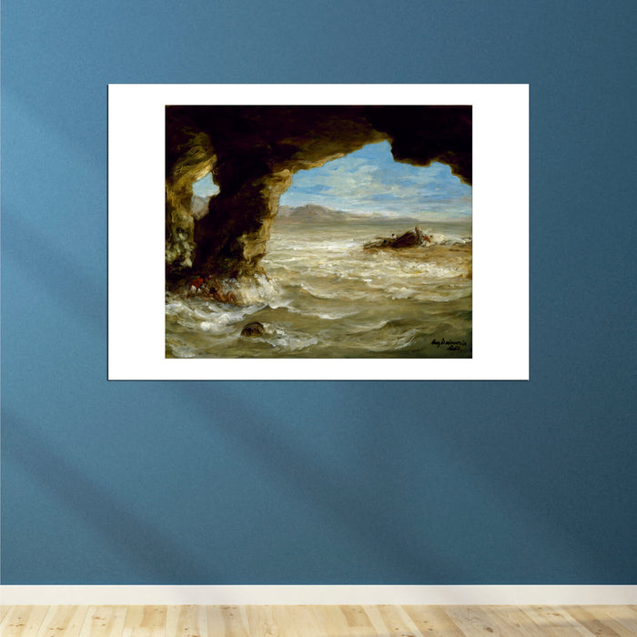 Eugène Delacroix - Shipwreck On The Coast