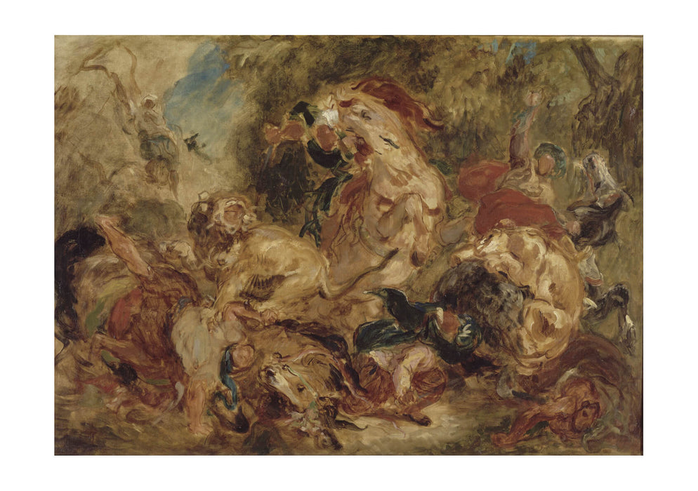 Eugène Delacroix - The Lion Hunt