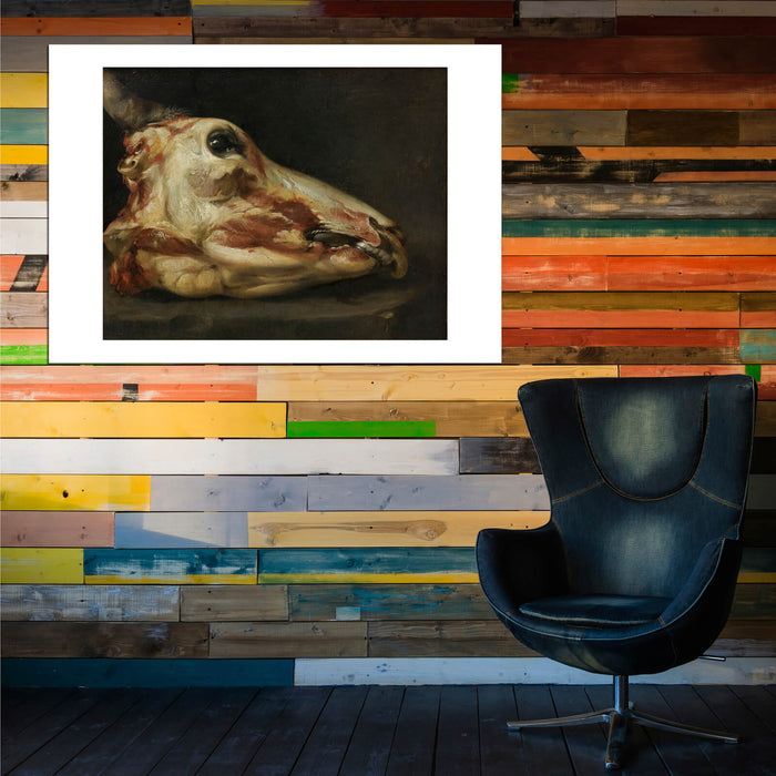 Felice Boselli - Skinned Head Of A Young Bull