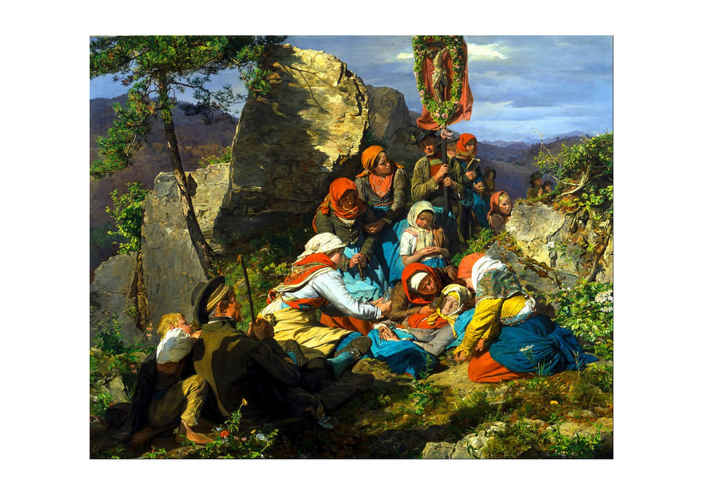 Ferdinand George Waldmüller - Pilgrimage Sick Pilgrim