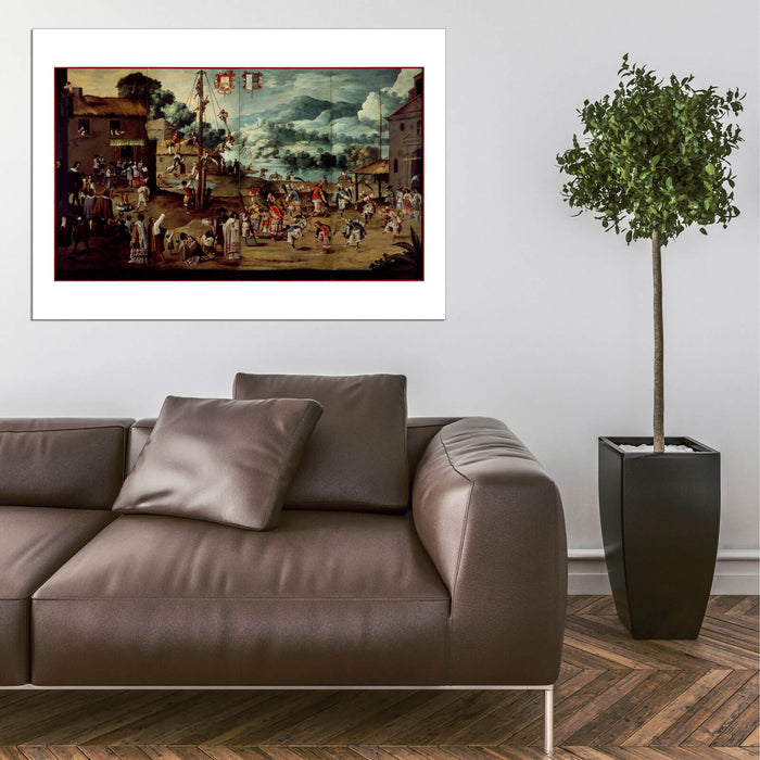 Folding Screen With Indian Wedding