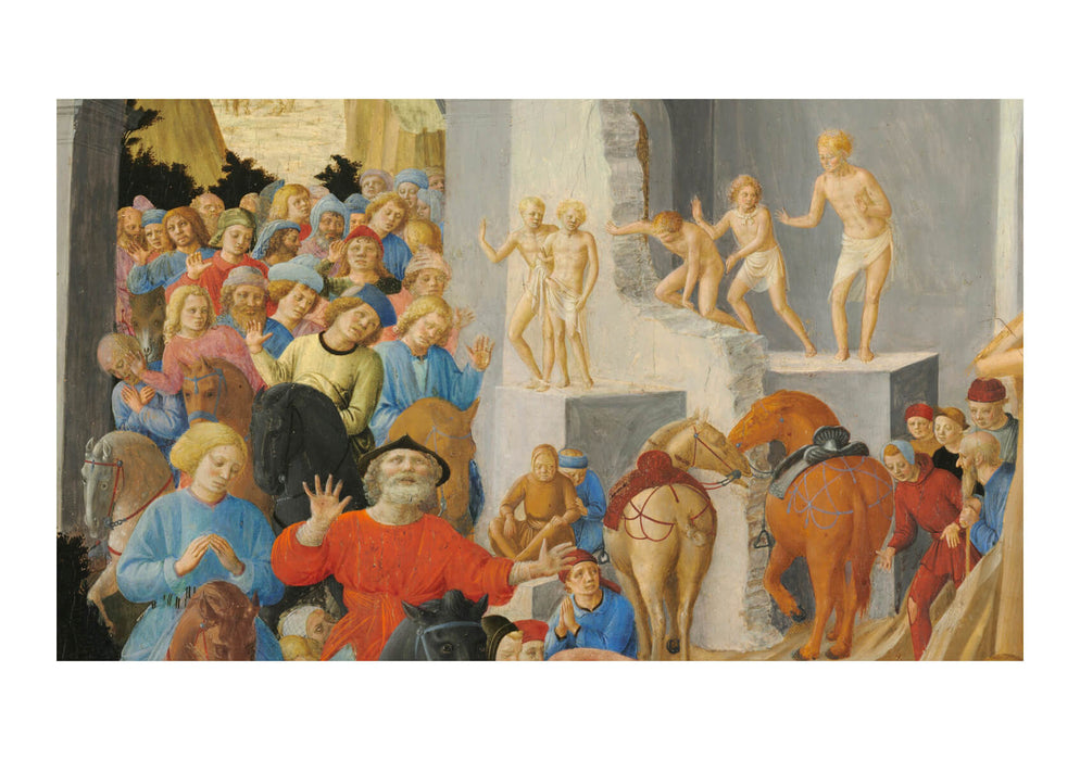 Fra Angelico and Fra Lippi - Adoration Of Magi Cropped