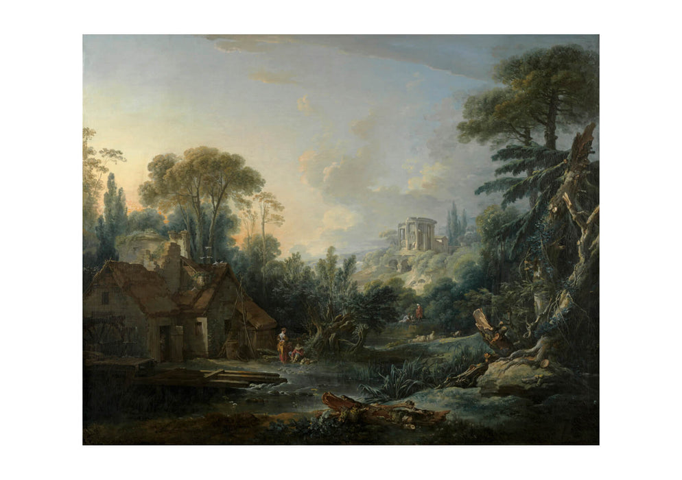 François Boucher - Landscape With A Water Mill