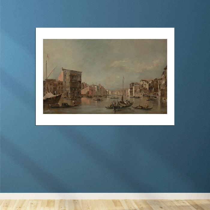 Francesco Guardi - Grand Canal Venice With Palazzo Bembo