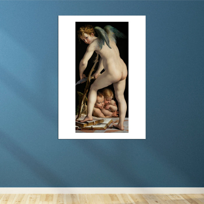 Francesco Mazzola Called Parmigianino - Bow-Carving Amor