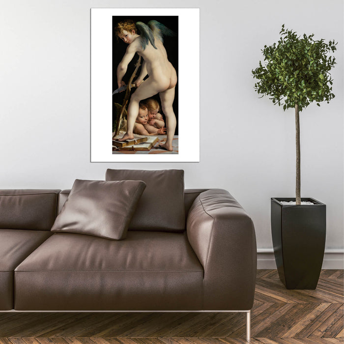 Francesco Mazzola Called Parmigianino - Bow-Carving Amor