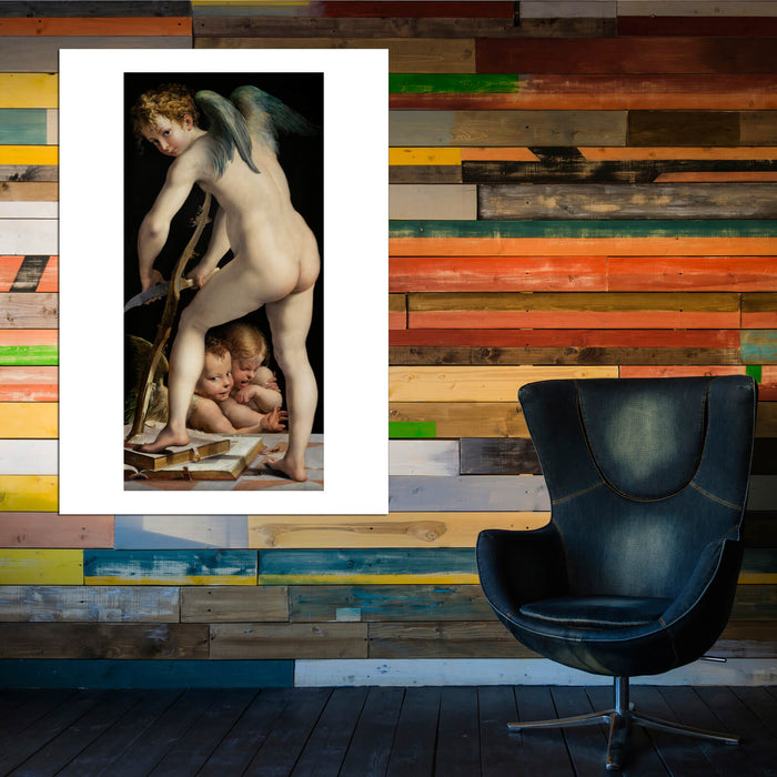 Francesco Mazzola Called Parmigianino - Bow-Carving Amor