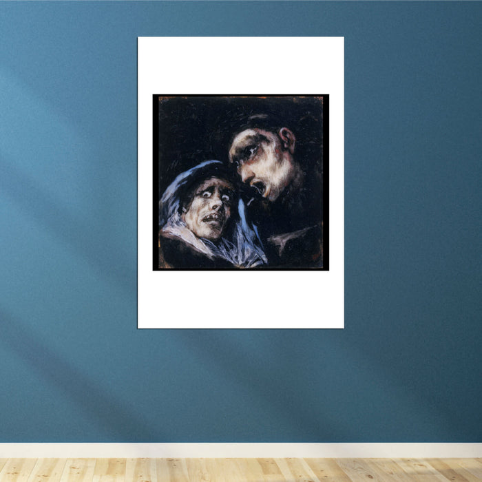 Francisco de Goya - Monk Talking to an Old Woman
