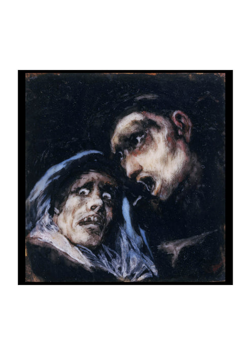 Francisco de Goya - Monk Talking to an Old Woman