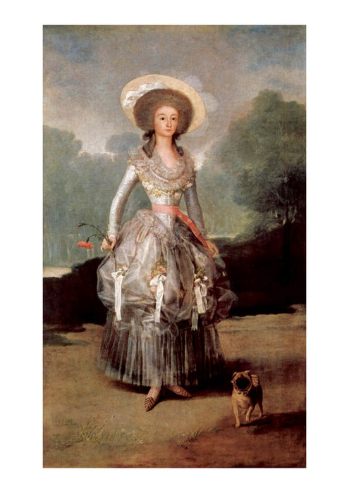 Francisco de Goya - Portrait with Lady and Dog