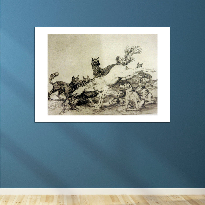 Francisco de Goya - Se defiende bien los desastres de la guerra