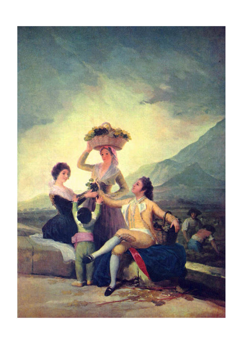 Francisco de Goya - The Wine Harvest Cartoon for a Tapestry 1786-1788