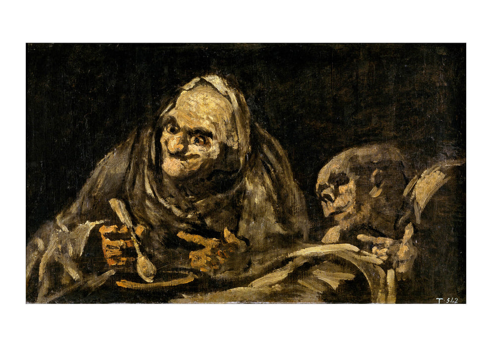 Francisco de Goya - Viejos comiendo sopa