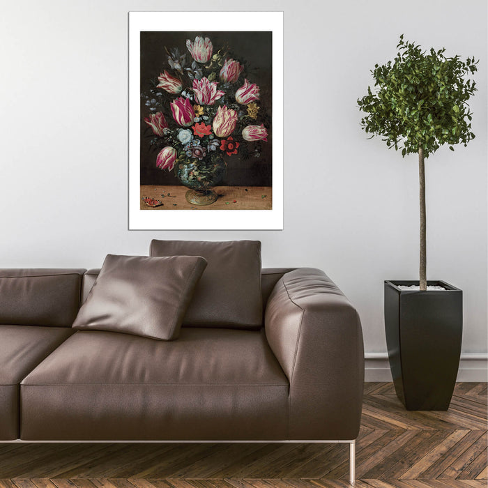 Frans Francken Younger - Vase With Tulips