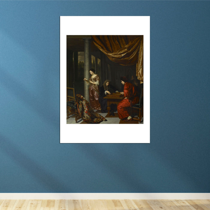 Frans Van Mieris Elder - Interior With Figures Playing