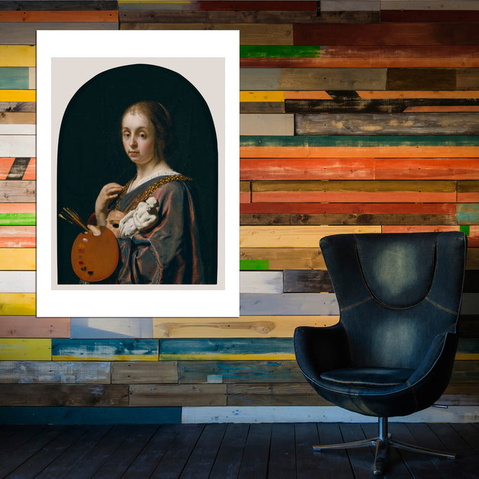 Frans Van Mieris Elder Dutch - An Allegory Of Painting