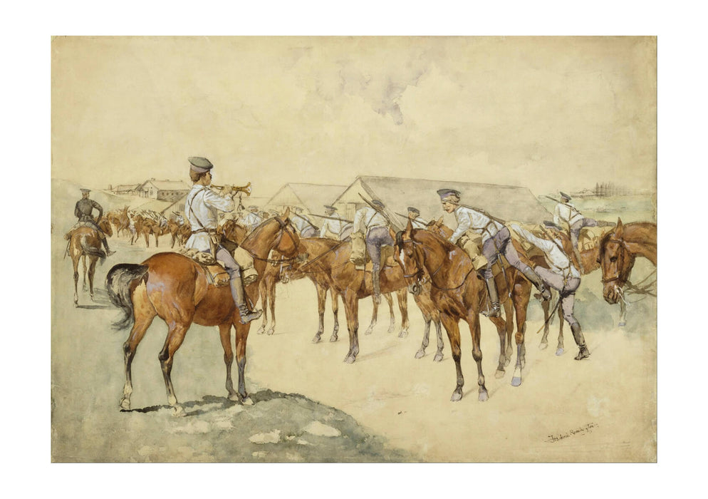 Frederic Remington - A Call to Arms