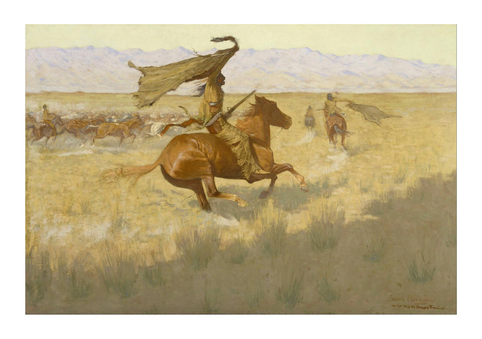 Frederic Remington - Change of Ownership The Stampede Horse Thieves