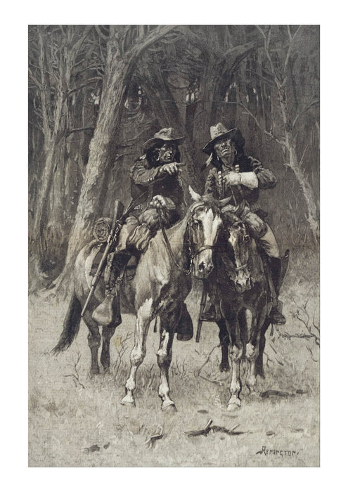 Frederic Remington - Cheyenne Scouts Patrolling the Big Timber
