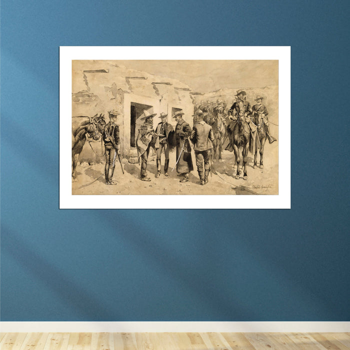 Frederic Remington - U. S. Cavalry Hunting Garza Men