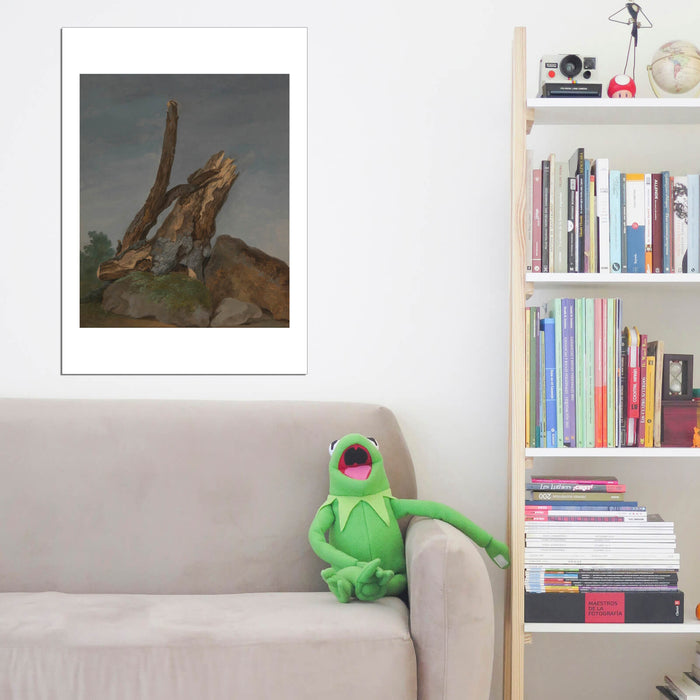 George Augustus Wallis - Study Of Rocks And Branches