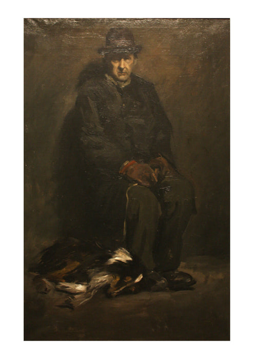 George Bellows - Man and Dog (1905)