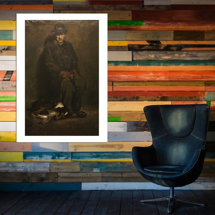 George Bellows - Man and Dog (1905)