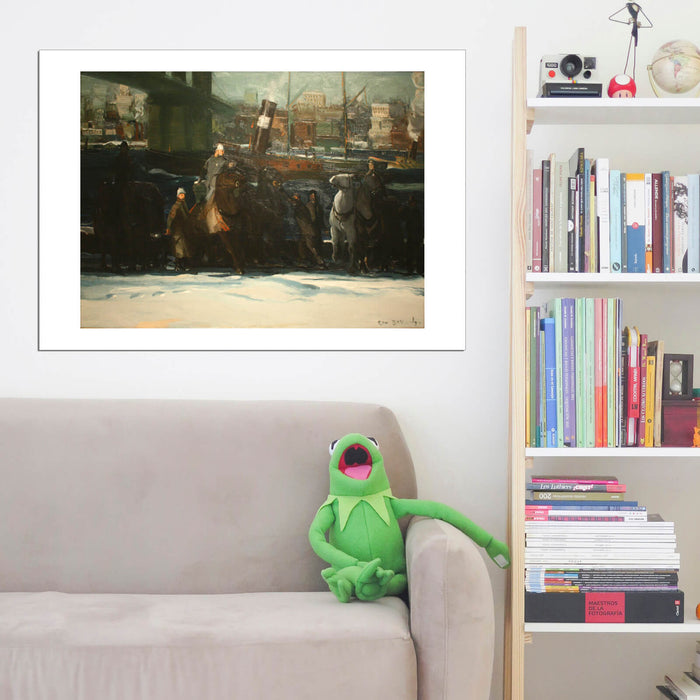 George Bellows - Snow Dumpers (1911)