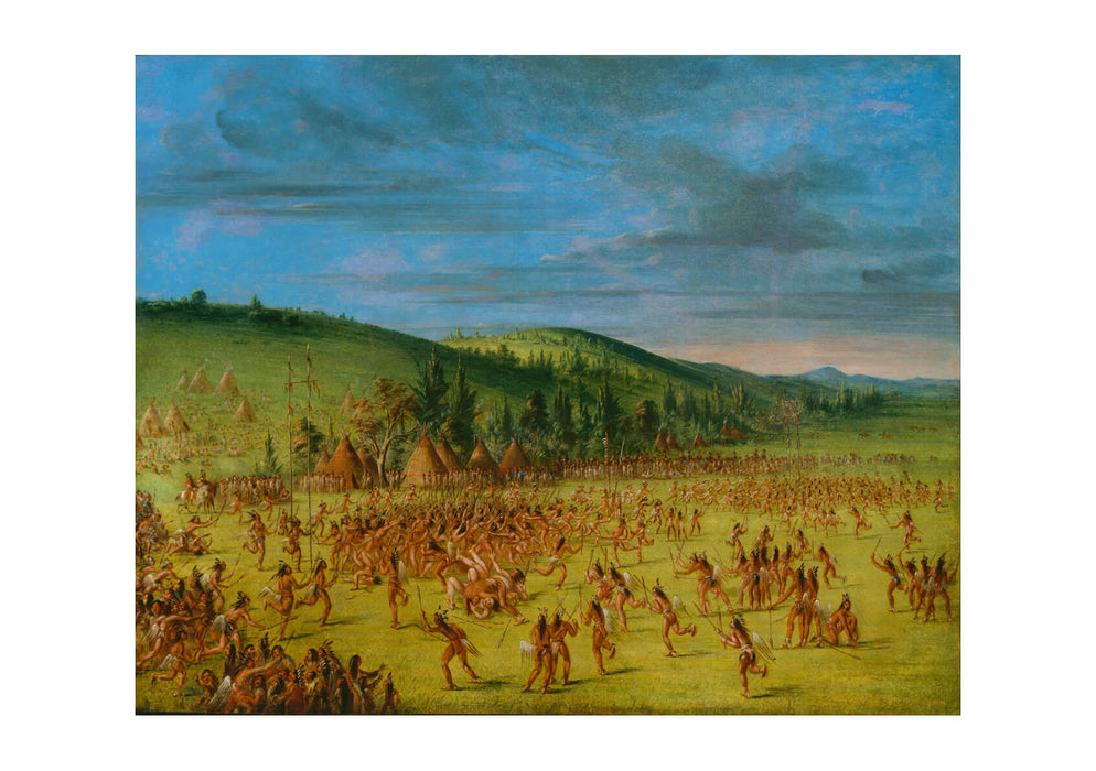 George Catlin - Ball-Play Of The Choctaw--Ball Up