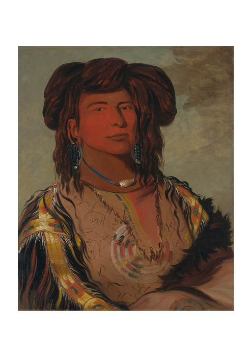 George Catlin - One Horn Head Chief Of Miniconjou