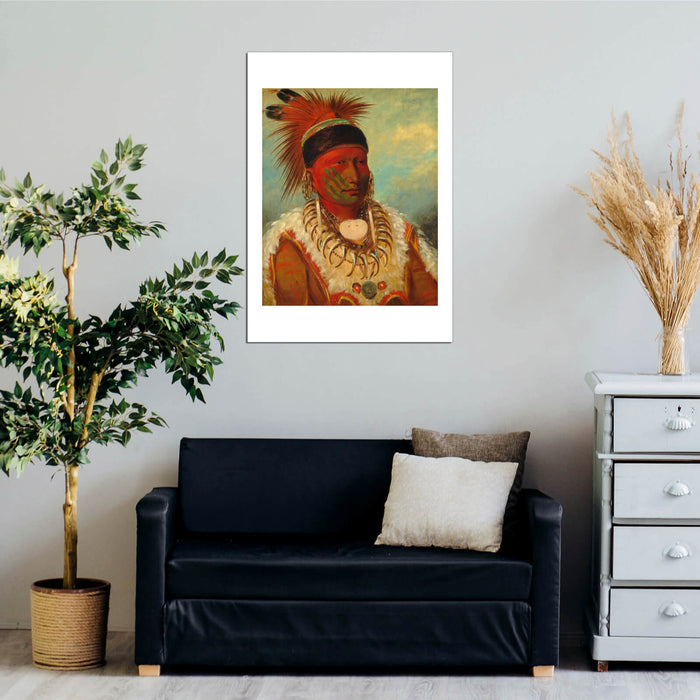 George Catlin - The White Cloud Head Chief Of The Iowas