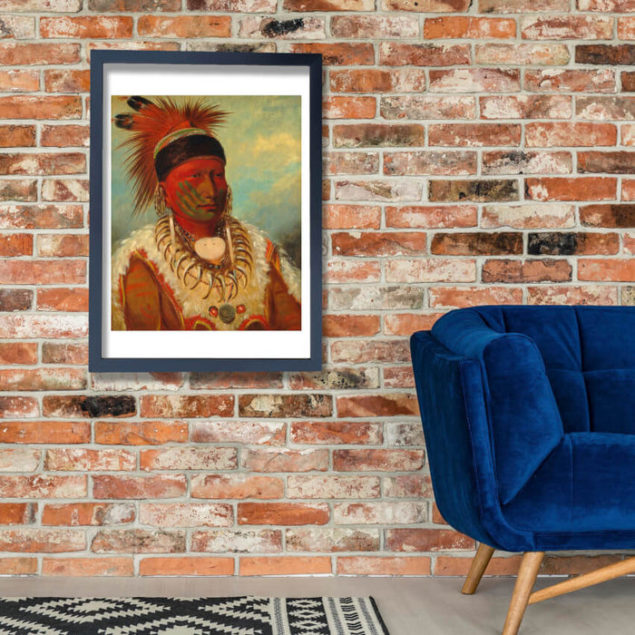 George Catlin - The White Cloud Head Chief Of The Iowas