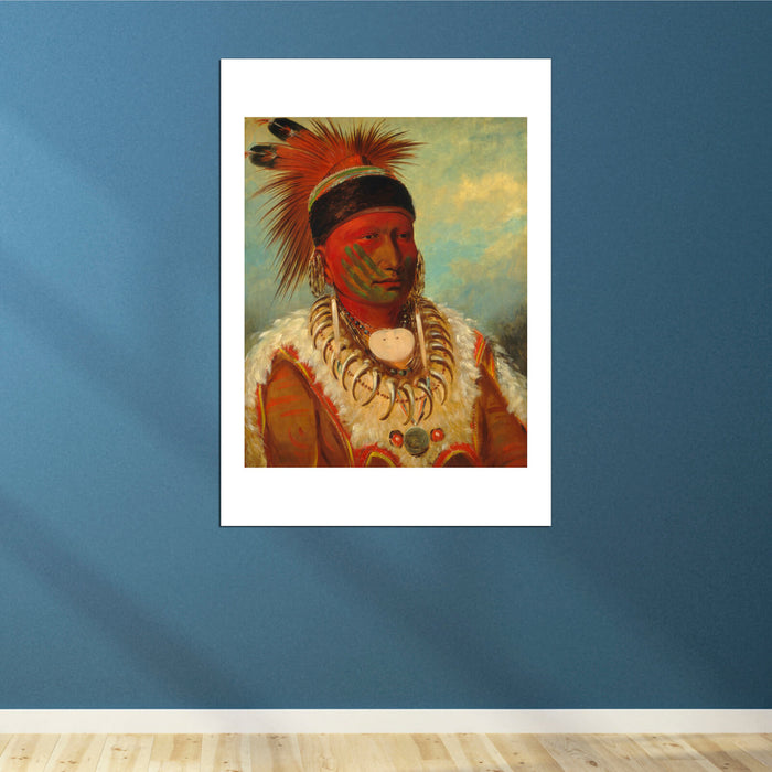 George Catlin - The White Cloud Head Chief Of The Iowas