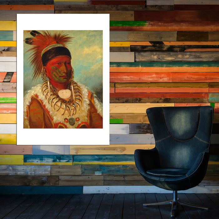 George Catlin - The White Cloud Head Chief Of The Iowas