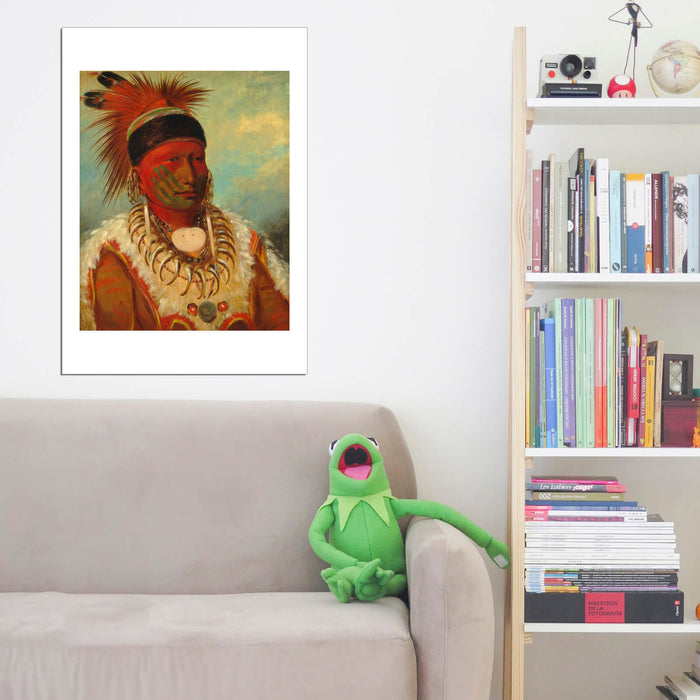 George Catlin - The White Cloud Head Chief Of The Iowas