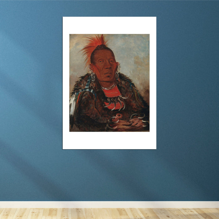 George Catlin - Wah-Ro-NÃ©e-Sah Surrounder Chief Of Tribe
