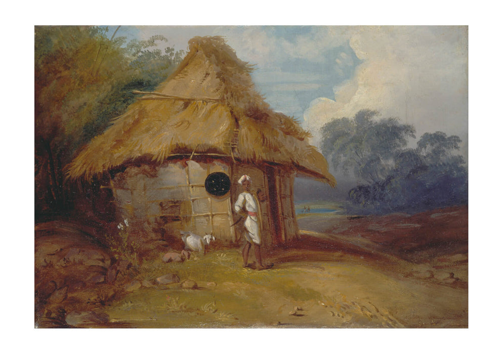 George Chinnery - A Warrior Outside His Hut