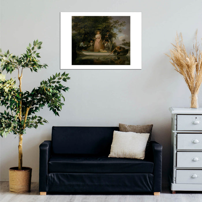 George Morland - A Party Angling