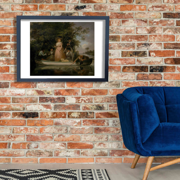 George Morland - A Party Angling